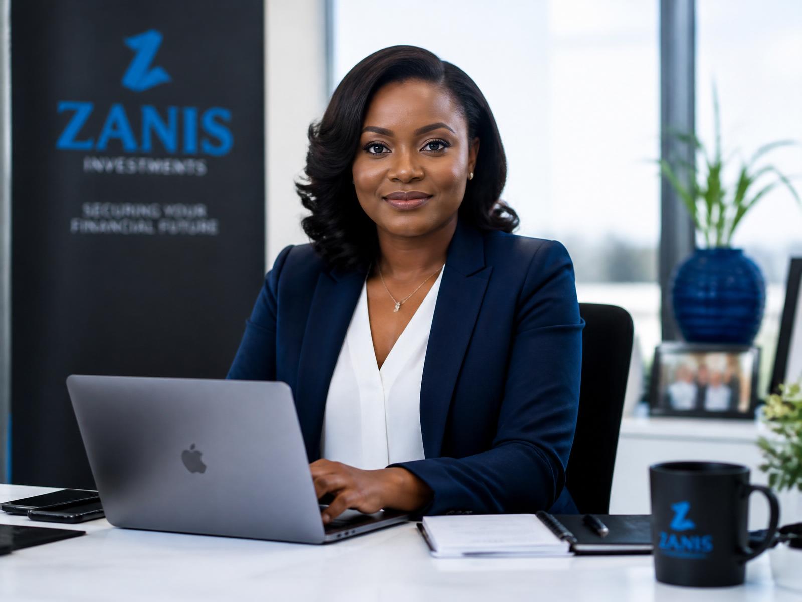 Professional business consultant working in a modern office